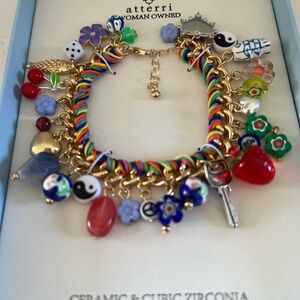 atterri Elegant Blue Charm Bracelet